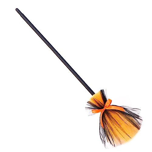 TOYANDONA 1 Stück Halloween Hexenbesen Halloween Ornamente Halloween Besenstiel Halloween Dekorationen Outdoor Zauberer Gothic Halloween Kostüme Halloween Hexenbesen von TOYANDONA