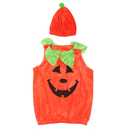 TOYANDONA 1 Stück Halloween Kostüme Kinderkleidung Kostüme Kleinkind Kürbislaternen Kostüm Halloween Outfits Kleinkind Kürbishut Kürbis Outfit Kleidung Orange Polyester von TOYANDONA