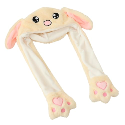 TOYANDONA 1stück Bewegliche Ohren Plüsch Hasen Hut Für Und Feiern Tierhut Für Erwachsene Und Lustiges Cosplay Accessoire Für Halloween Und Weihnachten von TOYANDONA
