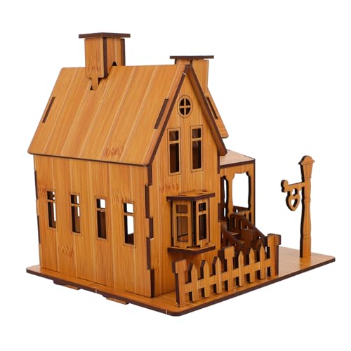 TOYANDONA 1 Stück Holz Puzzle Haus Modell DIY Bastelspielzeug für Erwachsene Pädagogisches Puzzle Hand Augen Koordination und Kreativen Fähigkeiten TOYANDONA 1 Stück Holz Puzzle Haus Modell DIY Bastelspielzeug für Erwachsene Pädagogisches Puzzle Hand Augen Koordination und Kreativen Fähigkeiten von TOYANDONA