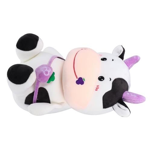 TOYANDONA 1 Stück Jahr des Ochsen Plüschtier Kissen Plüschtiere Das Tier Tiere Kinderspielzeug Autospielzeug Autos Kuhform Kissen Plüsch Kuhpuppe Home Kuhkissen Schmücken Satin von TOYANDONA