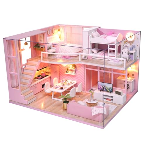 TOYANDONA 1 Stück Kabinenmodell Kleines Kleines Winzige Häuser Das Mini DIY DIY Wohnung Mini Wohnung Miniatur DIY Handbuch Zusammenbau von TOYANDONA