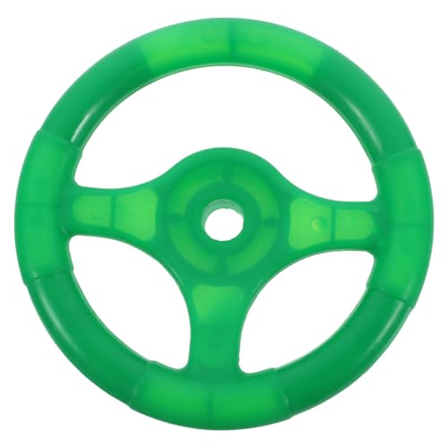 TOYANDONA 1 Stück Lenkradspielzeug Aus Kunststoff Simuliertes Fahrlenkrad Für Den Rücksitz des Autos Rollenspiel Pädagogisches Spielzeug Für Kinder Stoßstange Schaukelauto Grün von TOYANDONA