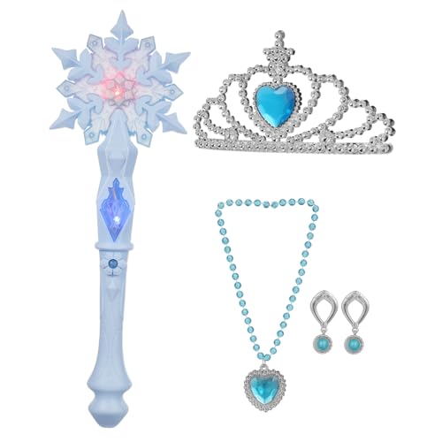 TOYANDONA 1 Stück Leuchtender Zauberstab für Mädchen Glühende Wunderstäbe Multifunktionale Flash Spielzeuge für Partys und Feste für Blaue Farbverlauf von TOYANDONA