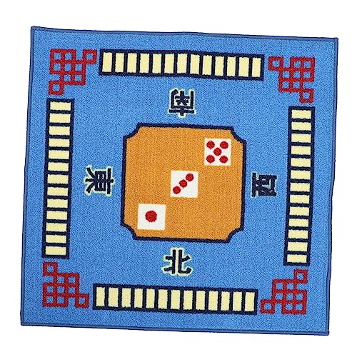 TOYANDONA 1 Stück Mahjong-tischdecke Spieltischabdeckung Fliesenspiele Tischset Tisch Brettspiele Matte Mahjong-tischmatte Mahjong-spielmatte Spiel Spielmatte Blue Flanell (polyesterfaser) von TOYANDONA