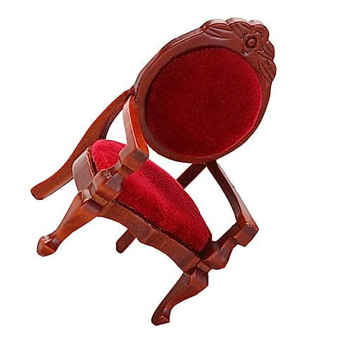 TOYANDONA 1stück Miniatur Stuhl Für Vintage Holzstuhl Im Maßstab Dekoratives Möbelstück Für Mini-häuser Handgefertigt Mit Schnitzerei TOYANDONA 1stück Miniatur Stuhl Für Vintage Holzstuhl Im Maßstab Dekoratives Möbelstück Für Mini-häuser Handgefertigt Mit Schnitzerei von TOYANDONA