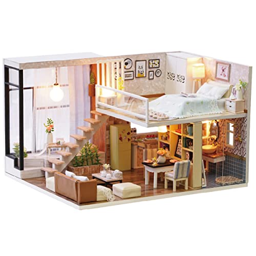 TOYANDONA 1 Stück Montage Gebäude Modell Echt Ingwer Mini DIY Puppenhaus Szene Puppenhaus Bausätze Shop Kleinkinder Manuelle Montage DIY Wohnung von TOYANDONA