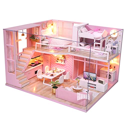 TOYANDONA 1 Stück Montage Spielzeughaus Kleines Das Winzige Häuser Kleines Miniatur DIY Wohnung Mini DIY Mini Wohnung Miniatur DIY Kabinenmodell Manuelles von TOYANDONA