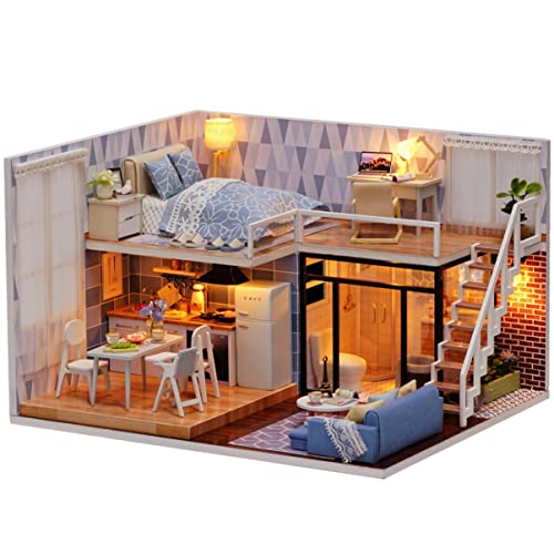 TOYANDONA 1 Stück Montagespielzeughaus Miniatur Spielset Puppenhausmodell Kleines DIY Kit DIY Miniaturhaus Kit Handbuch Zum Zusammenbauen Von DIY Werkzeug Miniaturhaus von TOYANDONA
