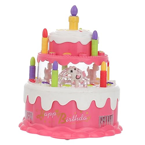 TOYANDONA 1 Stück Musik Kuchenspielzeug Mädchen Simulationsspielzeug Simuliertes Kuchenspielzeug Lebensmittel Spielspielzeug Partygeschenke Bildungsspielzeug Lernspielzeug von TOYANDONA