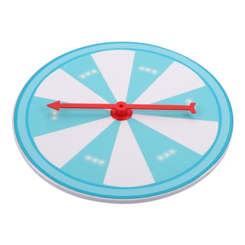 TOYANDONA 1 Stück -Plattenspieler selbst bunt Pflicht Schwarz Rad für Preise Mini Du Spiel Spinnrad Rad-Spiel-Requisite Preisrad trocken abwischbar PVC Blue von TOYANDONA