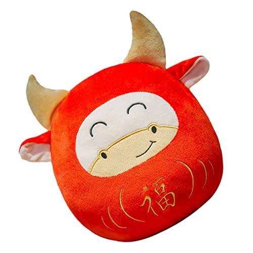 TOYANDONA 1 Stück Plüschtier Jahr der Ochsenpuppe Rinderpuppe tierkreistier Maskottchen Animal Figures Chaps Toy zum Frühlingsfest Maskottchen Puppe Textil- rot TOYANDONA 1 Stück Plüschtier Jahr der Ochsenpuppe Rinderpuppe tierkreistier Maskottchen Animal Figures Chaps Toy zum Frühlingsfest Maskottchen Puppe Textil- rot von TOYANDONA