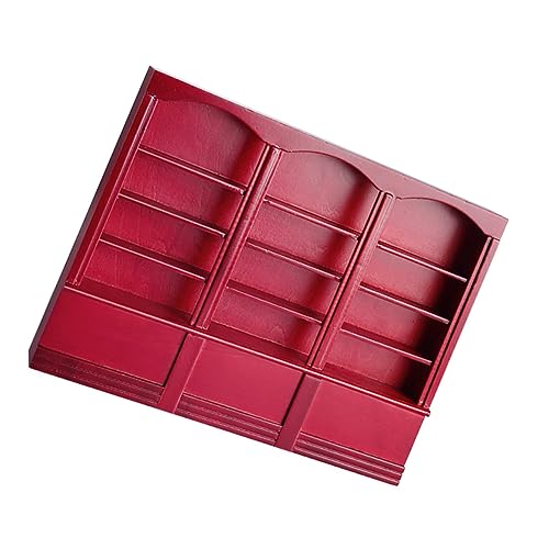 TOYANDONA Mini-hausschmuck Mini-bücherregal Holzschrankmodell Feine Handwerkskunst Für Puppenhaus- Zufällige Farbe TOYANDONA Mini-hausschmuck Mini-bücherregal Holzschrankmodell Feine Handwerkskunst Für Puppenhaus- Zufällige Farbe von TOYANDONA