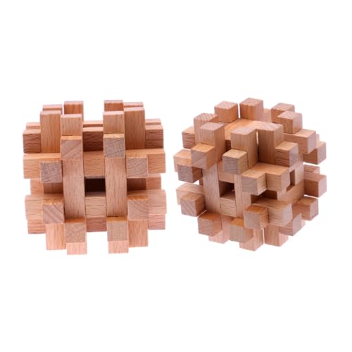TOYANDONA 1 Stück Puzzleball 3D-puzzlekugel Luban-Schloss Iq-Puzzle Ineinandergreifendes Bambus von TOYANDONA