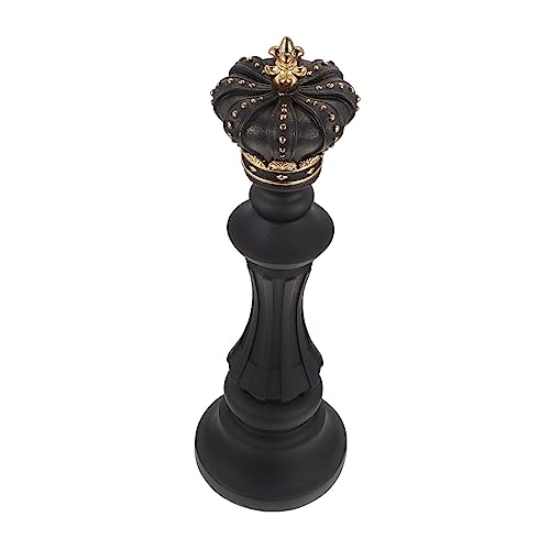 TOYANDONA 1 Stück Schach Ornamente bürodeko büro Dekoration wohnaccessoires Chess Pieces bauernopfer swor einzigartig Heimtextilien Dekoration Schachdekore aus Kunstharz Schachfigur Black von TOYANDONA
