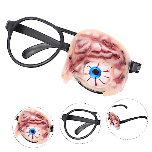 TOYANDONA 1 Stück Tricky Brille Halloween Brillen Halloween Decorations Halloween Eyeglasses halloweendekorationen Halloween Props Brillenstütze Kostümbrille Prop Halloween-Brille Vinyl von TOYANDONA