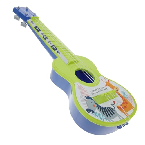 TOYANDONA 1 Stück Ukulele Gitarre Musikspielzeug Kinderspielzeug Musikinstrumente Cartoon Tiermuster Ukulele Pädagogisches Musikinstrument Kind Ukulele von TOYANDONA