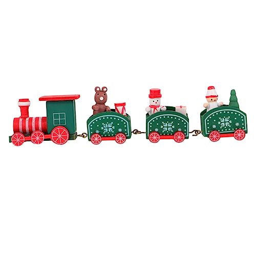 TOYANDONA 1 Stück Weihnachtszug Set Zwergen Miniaturen Ornamente Festliche Schreibtischdekoration Auto Bahnhof Weihnachtsschmuck Spielzeugfigur Plüsch Schreibtischzug von TOYANDONA