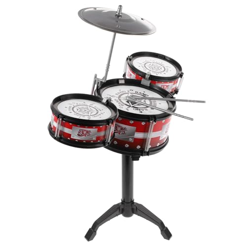 TOYANDONA 1 Teiliges Set Mini Trommel Instrumente Musik Kleinkind Kind Junior Schlagzeug Schlagzeug Schlagzeug Säugling Schlagzeug Rot von TOYANDONA