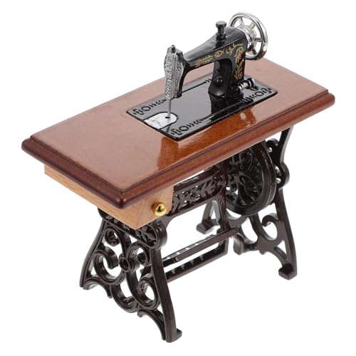 TOYANDONA 1:12 Miniatur-Nähmaschine Puppenhaus Mini-Nähmaschine Vintage- -Spielzeug Holz Und Retro-Nähmaschine Für Puppenhaus TOYANDONA 1:12 Miniatur-Nähmaschine Puppenhaus Mini-Nähmaschine Vintage- -Spielzeug Holz Und Retro-Nähmaschine Für Puppenhaus von TOYANDONA