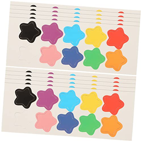 TOYANDONA 10 Blätter Bunte Aufkleber Nagelaufkleber Cartoon Aufkleber Kühlschrank Whiteboard Sternaufkleber Whiteboard Für Kühlschrank Kindergartenaufkleber Kleber von TOYANDONA