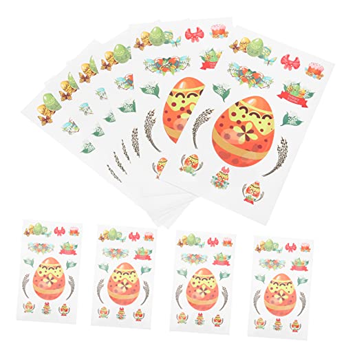 TOYANDONA 10 Bögen Aufkleber Für Bastelprojekte Dekorative Aufkleber Für Ostern Wandaufkleber Fensteraufkleber Scrapbooking Küchendekor Geburtstagsparty-Dekorationen TOYANDONA 10 Bögen Aufkleber Für Bastelprojekte Dekorative Aufkleber Für Ostern Wandaufkleber Fensteraufkleber Scrapbooking Küchendekor Geburtstagsparty-Dekorationen von TOYANDONA