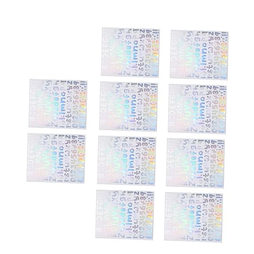 TOYANDONA 10 Blätter Vinyl-Aufkleber Einmachgläser Deckel Matte Knöpfe Einmachglas Deckelausguss Mini-Ordner Vinyl Sticker Vinyl Aufkleber DIY Aufkleber Aufkleber Brief-Aufkleber-Dekoration von TOYANDONA