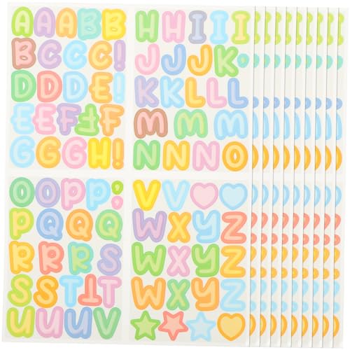 TOYANDONA 10 Blatt Englische Alphabet Aufkleber Wasserfeste Aufkleber Für Wasserflaschen Kinderaufkleber Nagelaufkleber Cartoon Aufkleber Scrapbook Aufkleber Selbstklebende Aufkleber TOYANDONA 10 Blatt Englische Alphabet Aufkleber Wasserfeste Aufkleber Für Wasserflaschen Kinderaufkleber Nagelaufkleber Cartoon Aufkleber Scrapbook Aufkleber Selbstklebende Aufkleber von TOYANDONA
