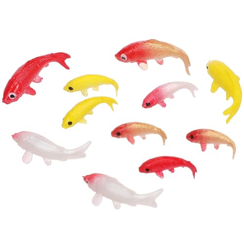 TOYANDONA 10 Mini-Koi-Fischfiguren – Winzige Goldfischmodelle Aus Kunststoff Für Mikrolandschaften Künstliche Fischtank-Dekoration Miniatur-Aquarium-Ornamente Gemischter Stil TOYANDONA 10 Mini-Koi-Fischfiguren – Winzige Goldfischmodelle Aus Kunststoff Für Mikrolandschaften Künstliche Fischtank-Dekoration Miniatur-Aquarium-Ornamente Gemischter Stil von TOYANDONA