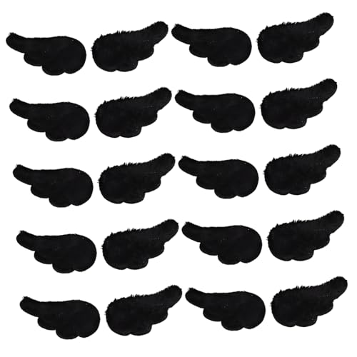 TOYANDONA 10 Paar Puppe Engelsflügel Selber Machen Flügel-Wand- Engelsflügelverzierung Weihnachtsschmuck Flügelflicken Zum Selbermachen Engelsflügel Charme Plüsch Black TOYANDONA 10 Paar Puppe Engelsflügel Selber Machen Flügel-Wand- Engelsflügelverzierung Weihnachtsschmuck Flügelflicken Zum Selbermachen Engelsflügel Charme Plüsch Black von TOYANDONA