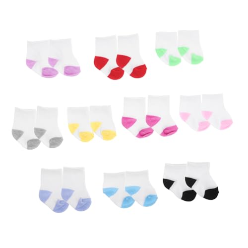 TOYANDONA 10 Paare Amerikanische Puppensocken für Rollenspiele für Stofftiere und Actionfiguren Zubehör für Kreative Spielmomente TOYANDONA 10 Paare Amerikanische Puppensocken für Rollenspiele für Stofftiere und Actionfiguren Zubehör für Kreative Spielmomente von TOYANDONA