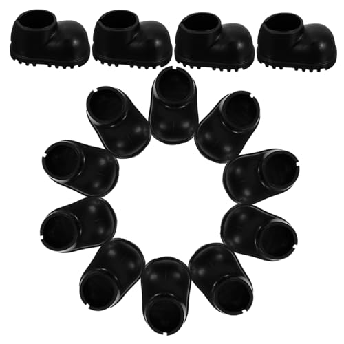 TOYANDONA 10 Paare Regenstiefelzubehör Mini-Hausschmuck Spielzeughausschuhe Puppenkleid kleine Hausrequisiten Puppen Regenstiefel Puppenstiefel Puppe Regenschuhe Plastik Schwarz von TOYANDONA