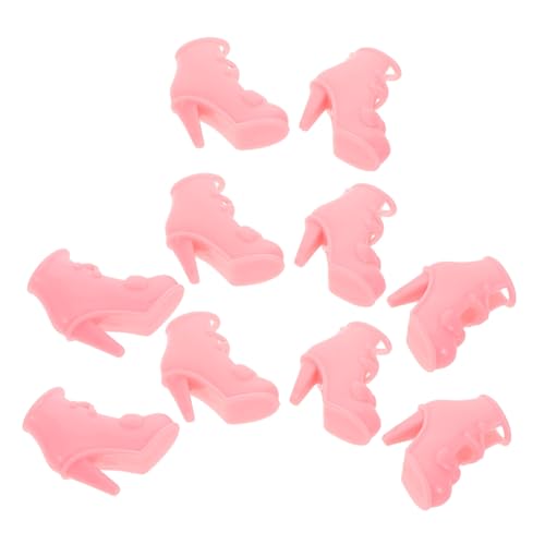 TOYANDONA 10paare Puppen-high-Heels in Miniatur-Sandalen Für Puppen Simulation Von High-Heel-Schuhen Puppen-anziehaccessoires Winzige Puppenschuhe von TOYANDONA