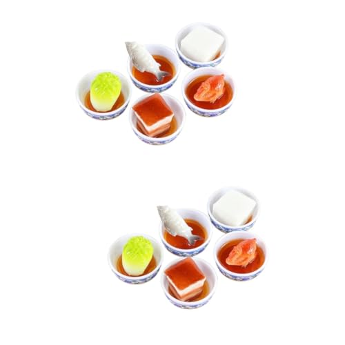 TOYANDONA 10 STK Einfaches Lebensmittelmodell Essen Spielzeuge Mini-House-Food-Modell Mini-lebensmittelverzierung Künstliche Nahrungsstütze Miniatur-Rollenspiel Puppenhaus PVC Anhänger von TOYANDONA