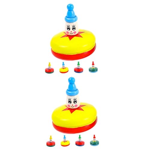TOYANDONA 10 STK Kleiner hölzerner Kreisel Kinderspielzeug Halloween Spielzeug Geschenk für Kinder Spielzeuge Gyroskope Spielzeug Top-Spielzeug tragbar Kleiner Kreisel Jacke von TOYANDONA