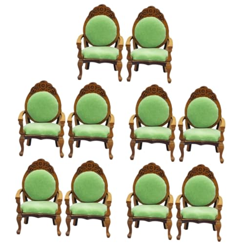 TOYANDONA 10 STK Mini-Sessel Puppenstubenmöbel kinderzimmer zubehör Babyspielzeug Spielzeug für Kleinkinder Modelle Stühle Stellen Sie Sich Spielzeug vor Modell eines Miniatur-Sessels Stuhl von TOYANDONA