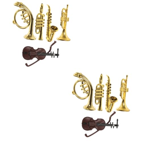 TOYANDONA 10 STK Mini-musikinstrumentenmodell Mini-Instrumente Für Puppenhaus Mini-Instrumente Als Ornamente Miniaturinstrumente Schatzkiste Für Kinder Flöte Ob11 Plastik von TOYANDONA