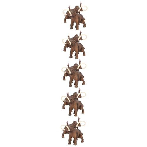 TOYANDONA 10 STK Simuliertes Mammut Kinderspielzeug Spielzeug für Kinder Mini-Plastiktiere realistisches Tierspielzeug Spielzeuge Modelle Tierförmiges Spielzeug Wildtierspielzeug Statue PVC von TOYANDONA