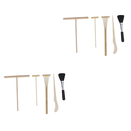 TOYANDONA 10 STK Zahnrechen kollegen stifte zeichnen Drawing Stylus Zen Garden Tool Set Japanese rake Set Colleagues Drawing Pen Werkzeug Mini fünfteiliges Set Bambus von TOYANDONA