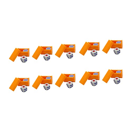 TOYANDONA 10 Sätze Hören Sie Den Wind Würfel Spiel Punkt Party-kartenspiele Punktwürfel Spiel Würfel Unterhaltungswürfel Partywürfel Party-requisitenwürfel Plastik Orange von TOYANDONA