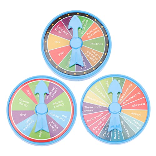 TOYANDONA 10 Sätze Lustiger Plattenspieler Spielrad zappeln zufälliges Preisrad Tischpreis Puzzle interaktives kinderspiele boardgame Party Glücksspiele Plastik von TOYANDONA