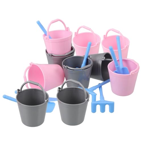 TOYANDONA 10 Sätze Mini Sandspielzeug Set für Miniatur Strandspielzeug mit Eimer und Schaufel Sicheres Material Kreatives für Garten Strand und Reisen von TOYANDONA