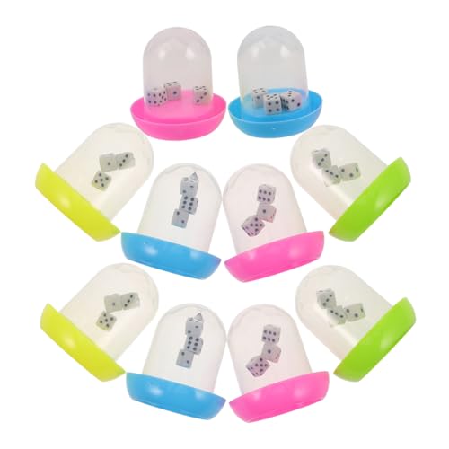 TOYANDONA 10 Sätze Mini -Spielzeugwürfel familienspiele Geschenkideen für interaktive Spiele Party Spiele für kleine Spielsachen Mini- würfeln Plastik von TOYANDONA