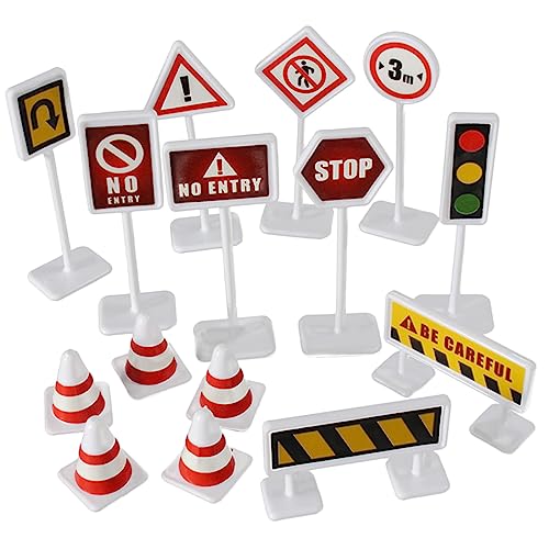 TOYANDONA 10 Sätze Teiliges Verkehrsschilder für Miniatur Verkehrszeichen und Baustellenabsperrungen Farbenfrohes Lernspielzeug zur Verkehrssicherheit Leicht Tragbar und Robust TOYANDONA 10 Sätze Teiliges Verkehrsschilder für Miniatur Verkehrszeichen und Baustellenabsperrungen Farbenfrohes Lernspielzeug zur Verkehrssicherheit Leicht Tragbar und Robust von TOYANDONA