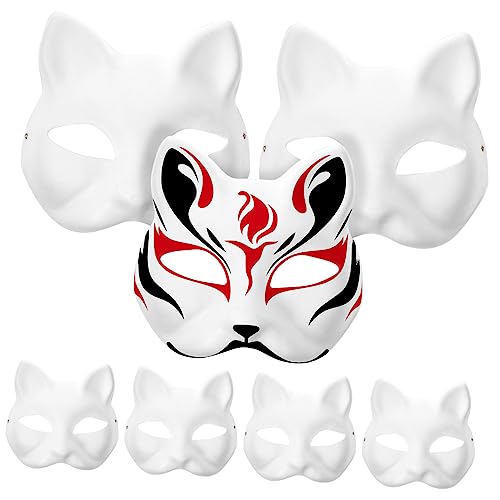 TOYANDONA Katzen Zum DIY Bemalen Unbemalte Masken Für Kindergarten Halloween Kostüme Und Cosplay Zubehör TOYANDONA Katzen Zum DIY Bemalen Unbemalte Masken Für Kindergarten Halloween Kostüme Und Cosplay Zubehör von TOYANDONA