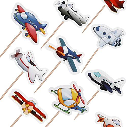 TOYANDONA 10 Stk Tortenaufsätze Für Geburtstage Cupcake-topper Zum Nachtisch Pilot-partygeschenke Mal Geburtstagsparty-zubehör Piloten-gastgeschenke Reisen Flugzeug Papierflieger Bambus TOYANDONA 10 Stk Tortenaufsätze Für Geburtstage Cupcake-topper Zum Nachtisch Pilot-partygeschenke Mal Geburtstagsparty-zubehör Piloten-gastgeschenke Reisen Flugzeug Papierflieger Bambus von TOYANDONA