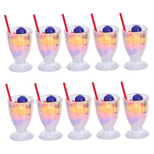 TOYANDONA 10 Stück Blaubeereismodell Mini -Dessertspielzeug Eiscreme Mini Tiny Dessertspielspielzeug winzige Eisfiguren Tiny Ece Cream Play - Miniatur-Essen Plastik von TOYANDONA