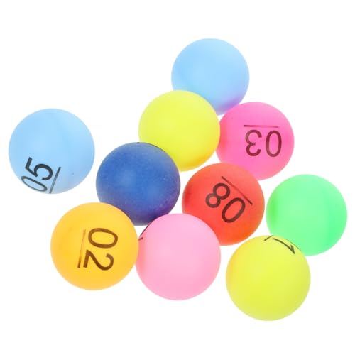 TOYANDONA 10 Stück Farbzahlball-Lotteriekasten-Zahlenauswahlball-Party-Glücksziehungsfarben-Tischtennis Bingo- Mini-Pong-Bälle tischtennisball Table Tennis Partyspielbälle pp TOYANDONA 10 Stück Farbzahlball-Lotteriekasten-Zahlenauswahlball-Party-Glücksziehungsfarben-Tischtennis Bingo- Mini-Pong-Bälle tischtennisball Table Tennis Partyspielbälle pp von TOYANDONA