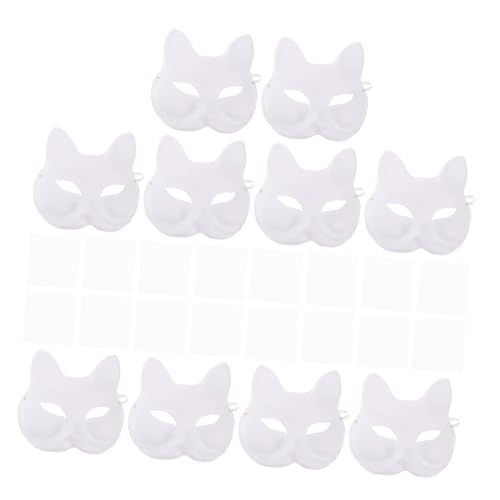 TOYANDONA 10 Stück Fuchsgesichtsmaske Halloween-party-maske Fuchsmaske Zum Bemalen Fuchsmaske Für Diy-projekte Halloween -maske Zum Handbemalen Bemalbare Tiermaske Weiß Papier TOYANDONA 10 Stück Fuchsgesichtsmaske Halloween-party-maske Fuchsmaske Zum Bemalen Fuchsmaske Für Diy-projekte Halloween -maske Zum Handbemalen Bemalbare Tiermaske Weiß Papier von TOYANDONA