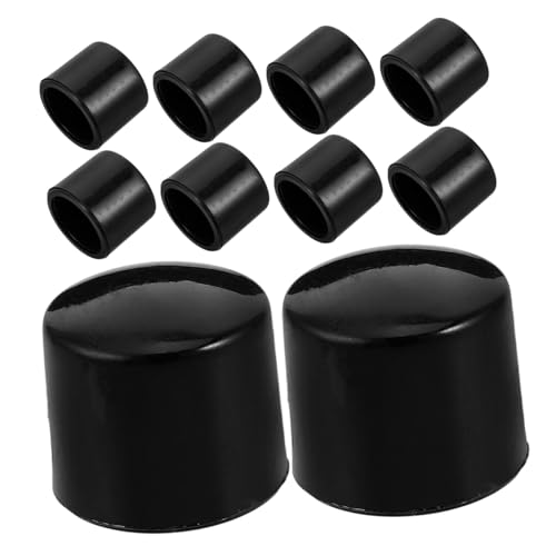 TOYANDONA 10 Stück Fußballmaschinenkappe Kicker Endkappe Rohrkappe Spiel Kickerstangenkappen Schraubverschlüsse Mini-fußball Kickertischabdeckung Kappen Für Kickerstangen Draht Black Plastik von TOYANDONA